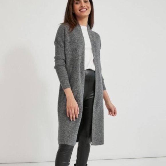 FOREST GREEN LONG CARDI XS/S - Picture 3 of 4